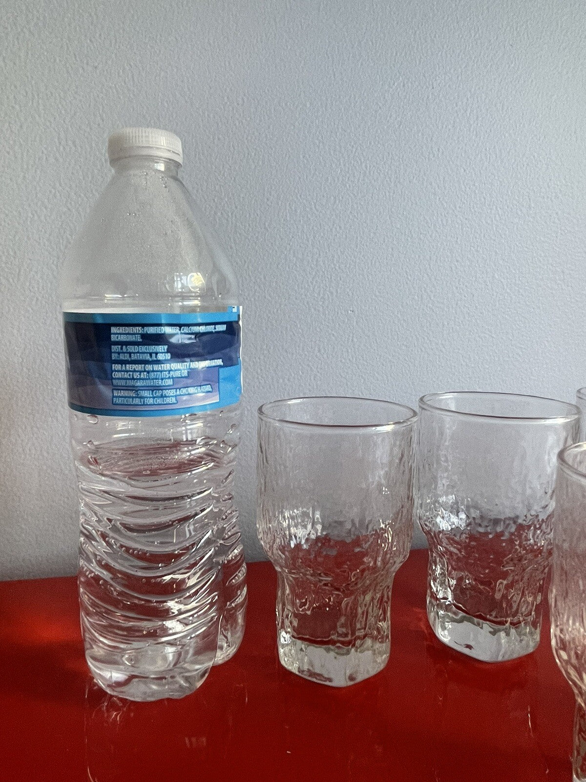 Six (6) Iittala Finland Aslak ICICLE Juice Glasses 4” Tapio Wirkkala Design 70s3