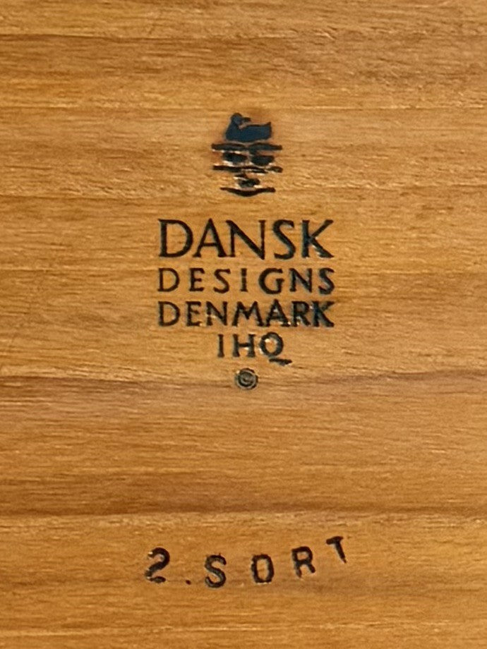RARE Vintage Dansk 19.5” Teak Bamboo TWO WOODS Platter Tray 1960s Quistgaard IHQ3