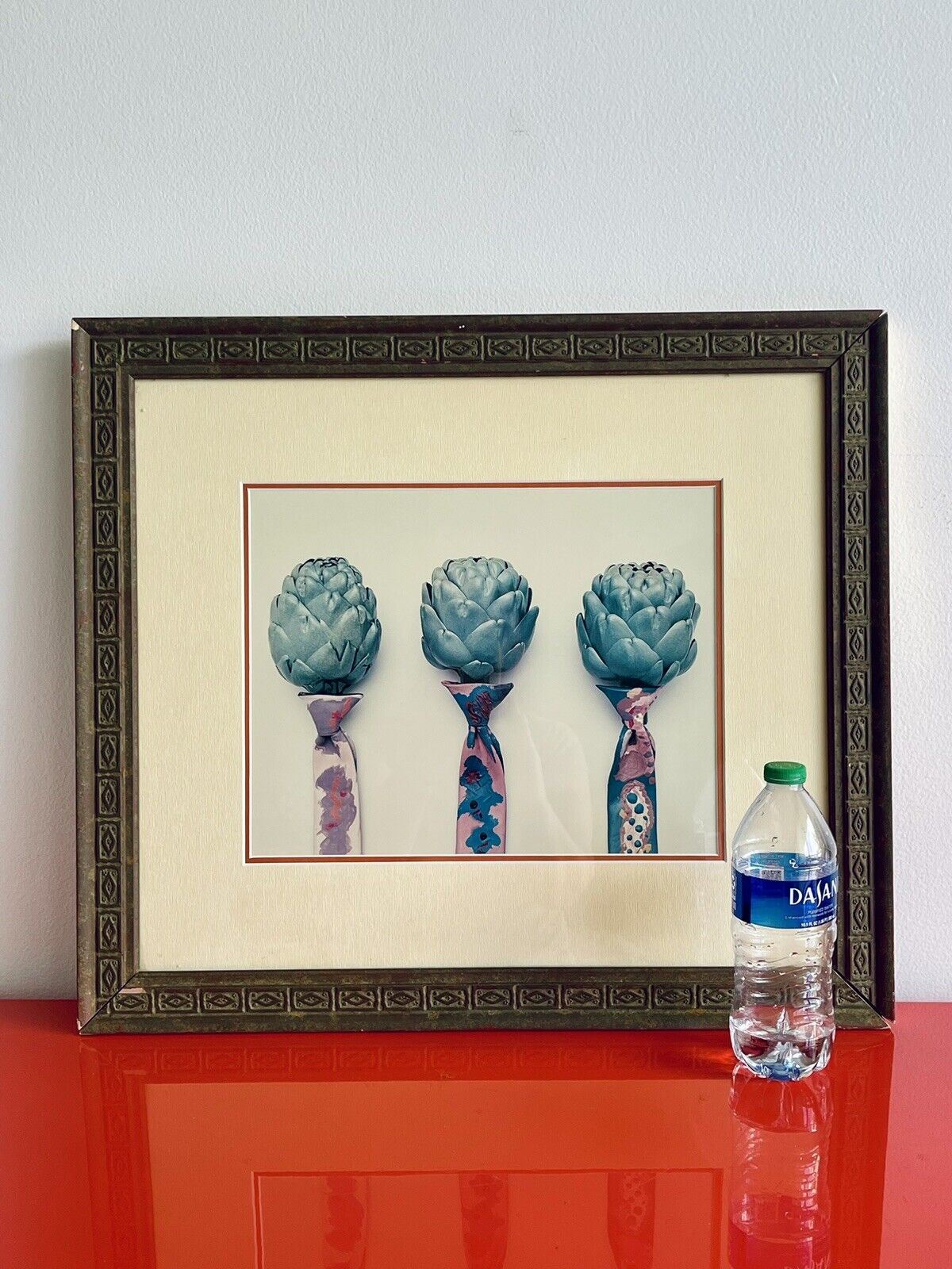 Weird Anthropomorphic Artichokes With Neckties 90s 00s Postmodernism Graphic Art