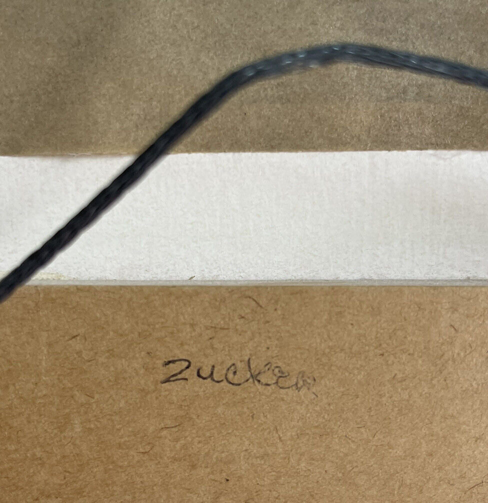Joe Zucker Rubber Stamp Portfolio Fine Art Print 1976 MoMA 12” Square Framed
