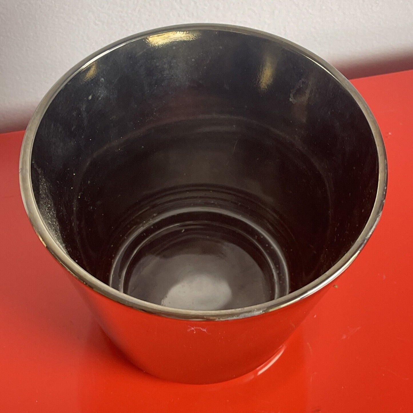 GLAM 60s 70s Silver Fade Cocktail Bar Set Vitreon Queens Lusterware 14 pc Caddy