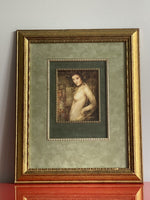 Casba Markus “Athena Dreams” Embellished Wood (?) Fine Art Giclée Print Framed