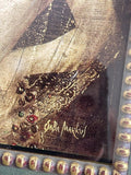 Casba Markus “Athena Dreams” Embellished Wood (?) Fine Art Giclée Print Framed