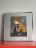 Viive Sirkel Orig Fine Art Painting “Secrets” Contemporary Estonian Artist OOAK
