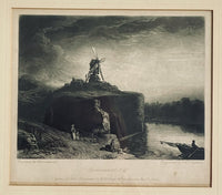 “The Mill” Antique Rembrandt van Rijn Mezzotint Charles Turner 1823 WB Drake