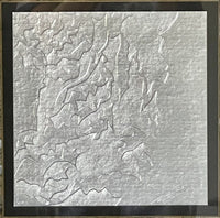 Postmodern Op Art Mixed Media Foil by John Butler Signed & Numbered 70s 80s Era