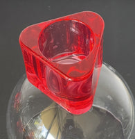 8 Postmodern 80s 90s 00s Era Plastic Goblets w/ Geometric Bases for Water Wine