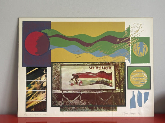 Bill Meyer Australia 1977 Fine Art Print “And God Saw The Light” 15/35 Bicycle