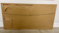 MOD Abstract Cityscape Original Vintage Impasto Painting on Canvas 50” x 26”