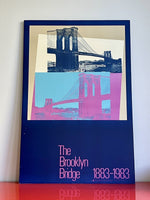 Andy Warhol 1983 Brooklyn Bridge Lithograph Poster Original Vintage Unsigned EUC
