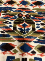 Pictorial Tribal Wool Rug Kilim VINTAGE ESTATE FIND Geometric Birds 5’ x 7.5’