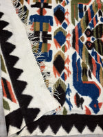 Pictorial Tribal Wool Rug Kilim VINTAGE ESTATE FIND Geometric Birds 5’ x 7.5’