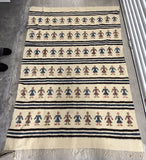 Vintage 5’ x 7’ Estate Fresh Wool Rug Kilim Boho Pictorial People Tribal Dancers