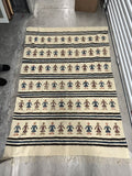 Vintage 5’ x 7’ Estate Fresh Wool Rug Kilim Boho Pictorial People Tribal Dancers