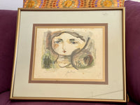 MCM Modernist Print Artist Proof Signed Linski MOD 60s 70s Era Lithograph