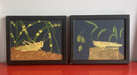Grasshoppers by Nina Tenser Giclee Fine Art Prints 8” x 10” Framed Bugs Nature