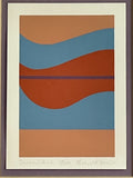 Postmodern Fine Art Serigraph Print Signed Karan Nelson 18/150 Geometric Pop Art