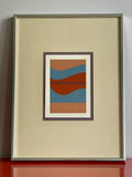 Postmodern Fine Art Serigraph Print Signed Karan Nelson 18/150 Geometric Pop Art