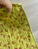 Pat Sloan “Sew Happy” Signed Handmade Crib Quilt Wall Hanging May 2013 40” x 53”