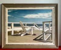 Daniel Pollera Hyperrealism Beach Scene Textured Giclee Fine Art on Canvas Print