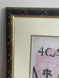 Pablo Picasso “4 Gats” Barcelona Cafe Art Official 1980s Reprint Poster Framed