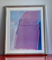 James Byrd Abstract Impressionist Fine Art Print Framed 24.5” x 30” Postmodern