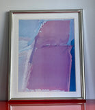 James Byrd Abstract Impressionist Fine Art Print Framed 24.5” x 30” Postmodern