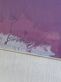 James Byrd Abstract Impressionist Fine Art Print Framed 24.5” x 30” Postmodern