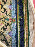 Elegant Vintage Custom Handmade 18”  Wool Needlepoint Pillow European Chateau