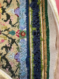 Elegant Vintage Custom Handmade 18”  Wool Needlepoint Pillow European Chateau