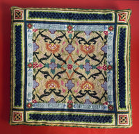 Elegant Vintage Custom Handmade 18”  Wool Needlepoint Pillow European Chateau