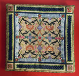 Elegant Vintage Custom Handmade 18”  Wool Needlepoint Pillow European Chateau