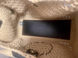 STELLA MCCARTNEY Woven Raffia Logo Tote Bag w/ Crossbody Strap Italy $1250 MSRP