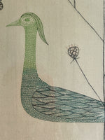 KEIKO MINAMI Grass & Birds 1962 Japan Modernist Etching Aquatint Signed 28/50