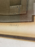 “Memory” by Tsurutani Noboru 1969 Japan Fine Art Print 25/50 Abstract Modernism