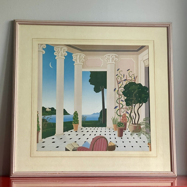 Thomas McKnight “Natchez” Fine Art Poster Print Matted & Framed 32” x 30”