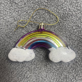 Rainbow Xmas Ornament Christmas Tree Decoration Lot Of 7 KITSCH