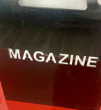 Black Metal Magazine Rack by Eriksen Falk (Norway) Scandinavian Modern Retro 90s