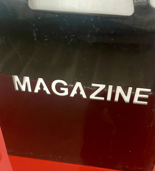 Black Metal Magazine Rack by Eriksen Falk (Norway) Scandinavian Modern Retro 90s