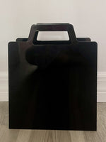 Black Metal Magazine Rack by Eriksen Falk (Norway) Scandinavian Modern Retro 90s