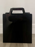 Black Metal Magazine Rack by Eriksen Falk (Norway) Scandinavian Modern Retro 90s