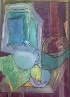Carolyn Schlam Abstract Postimpressionistic Art STILL LIFE Signed Numbered Litho