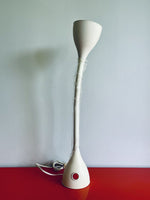 1990s Michael Graves White Minimalist Gooseneck Lamp Postmodern Modernist Design