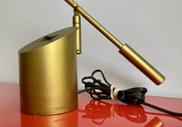 Sonneman “Feather” Gold Modernist Kovacs Desk Lamp ICONIC 1987 Industrial Design