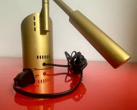 Sonneman “Feather” Gold Modernist Kovacs Desk Lamp ICONIC 1987 Industrial Design