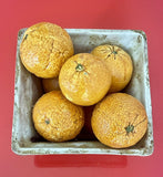 Gorgeous Italy MAJOLICA Oranges Basket Midcentury Modern MCM Trompe L’oeil Retro