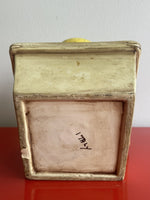 Stunning Italian MAJOLICA Lemon Basket Midcentury Modern MCM Trompe L’oeil Retro