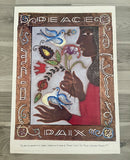 Vintage 1977 AWRET Peace Poster Print Israel Egypt Diplomacy Paix Shalom Salaam