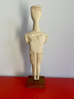 Vintage 1970s Alva Museum Replicas Louvre Paris Cycladic Art Sculpture 16” Tall