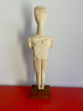 Vintage 1970s Alva Museum Replicas Louvre Paris Cycladic Art Sculpture 16” Tall
